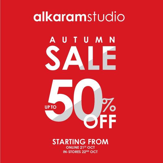 Alkaram Studio Autumn Sale Upto 50 Off On The Latest Collection
